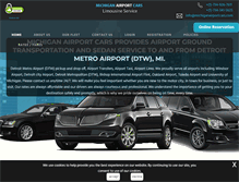 Tablet Screenshot of michiganairportcars.com